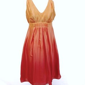 INC Ombré Orange/Pink Silk Dress, Size 2